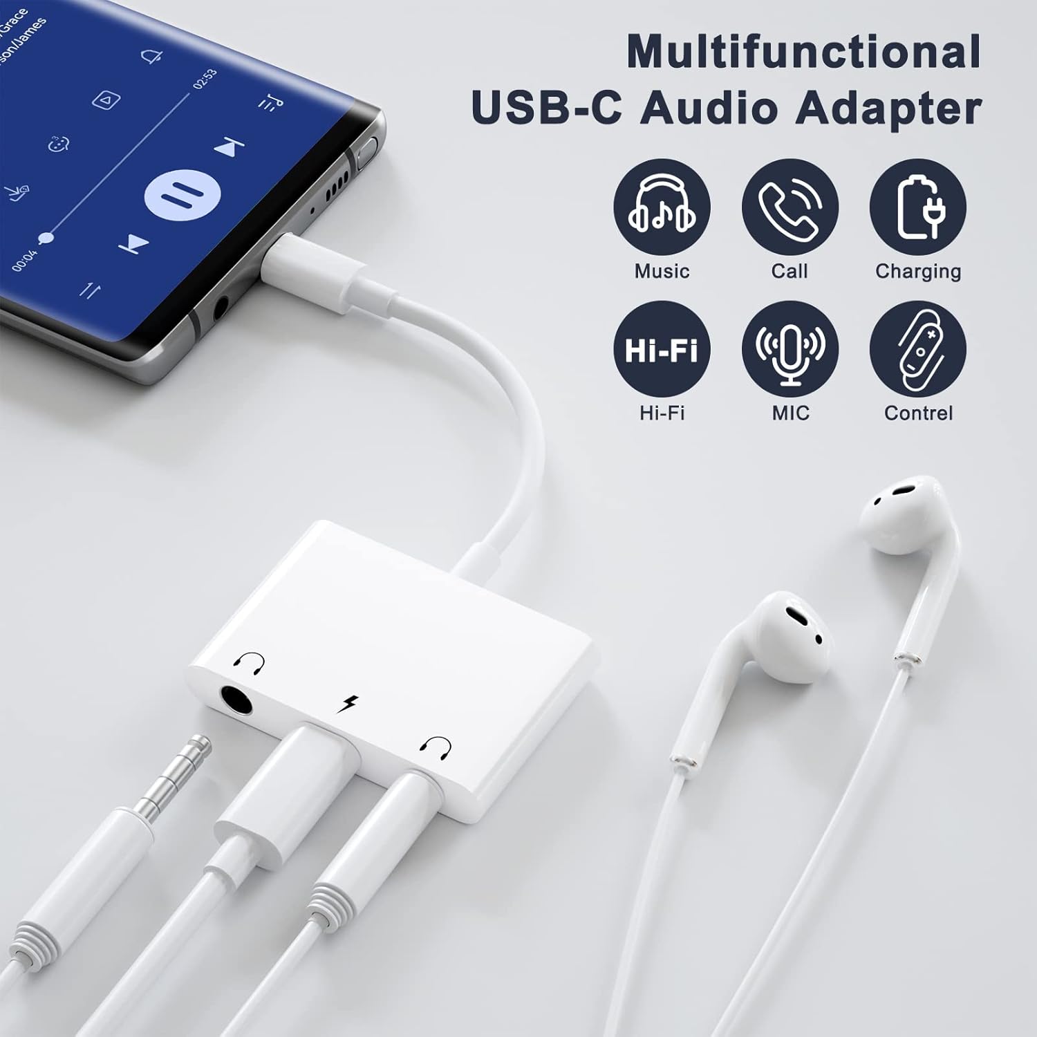 UWECAN USB-C to 3.5mm Audio Adapter - Image 2