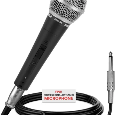 Pyle dünaamiline karaoke- ja vokaalimikrofon- Must