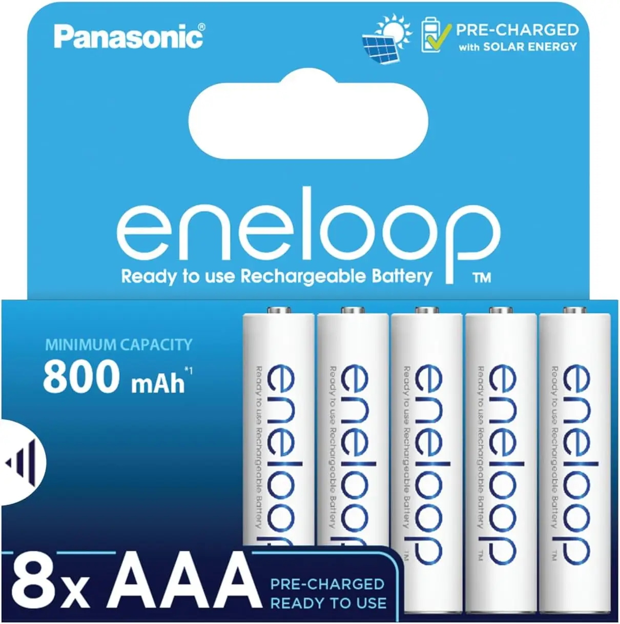 Eneloop AAA-tüüpi Ni-MH Laetavad Akud (8tk)