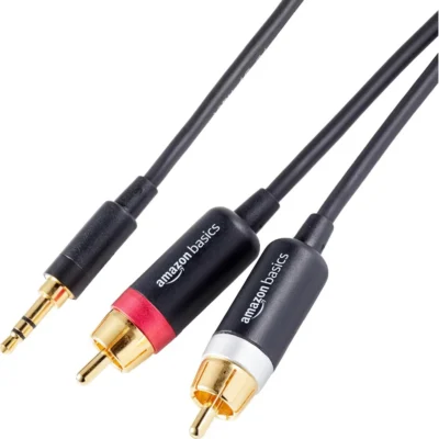 AmazonBasics PBH-19821 RCA->3,5mm aux audiokaabel (1,22 m)