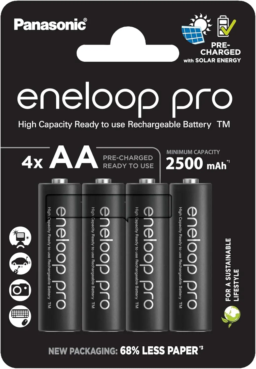 Eneloop Pro AA-tüüpi Ni-MH Laetavad Akud (4tk)