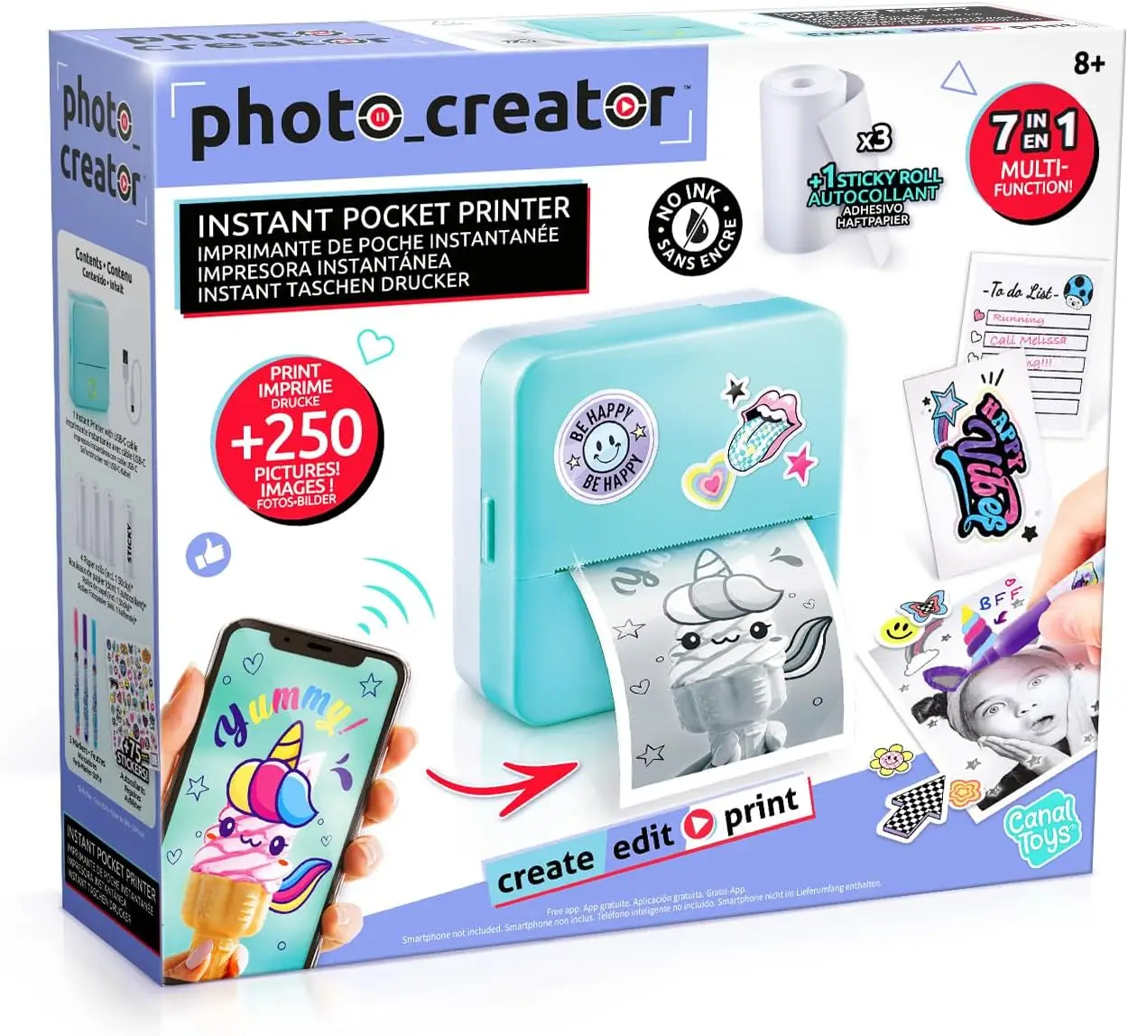 Canal Toys Photo Creator CLK 017 Termoprinter - Sinine - Image 2