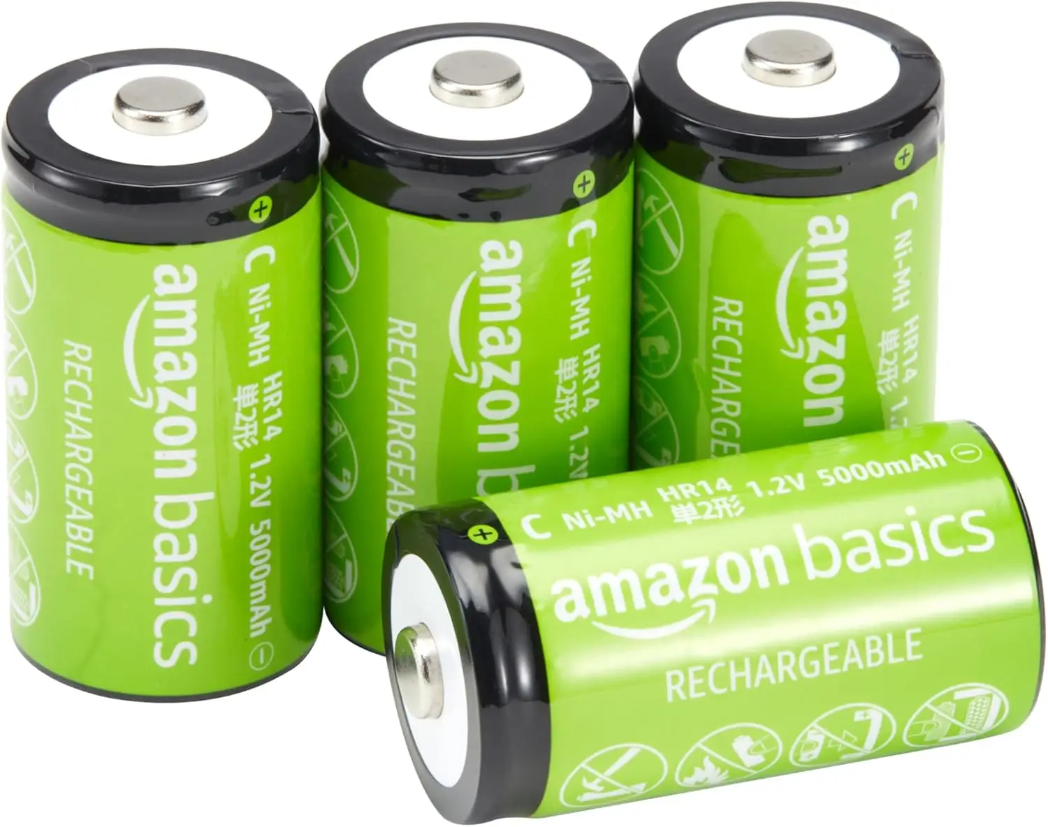 Amazon Basics C Laetavad Akud 5000mAh (4tk)