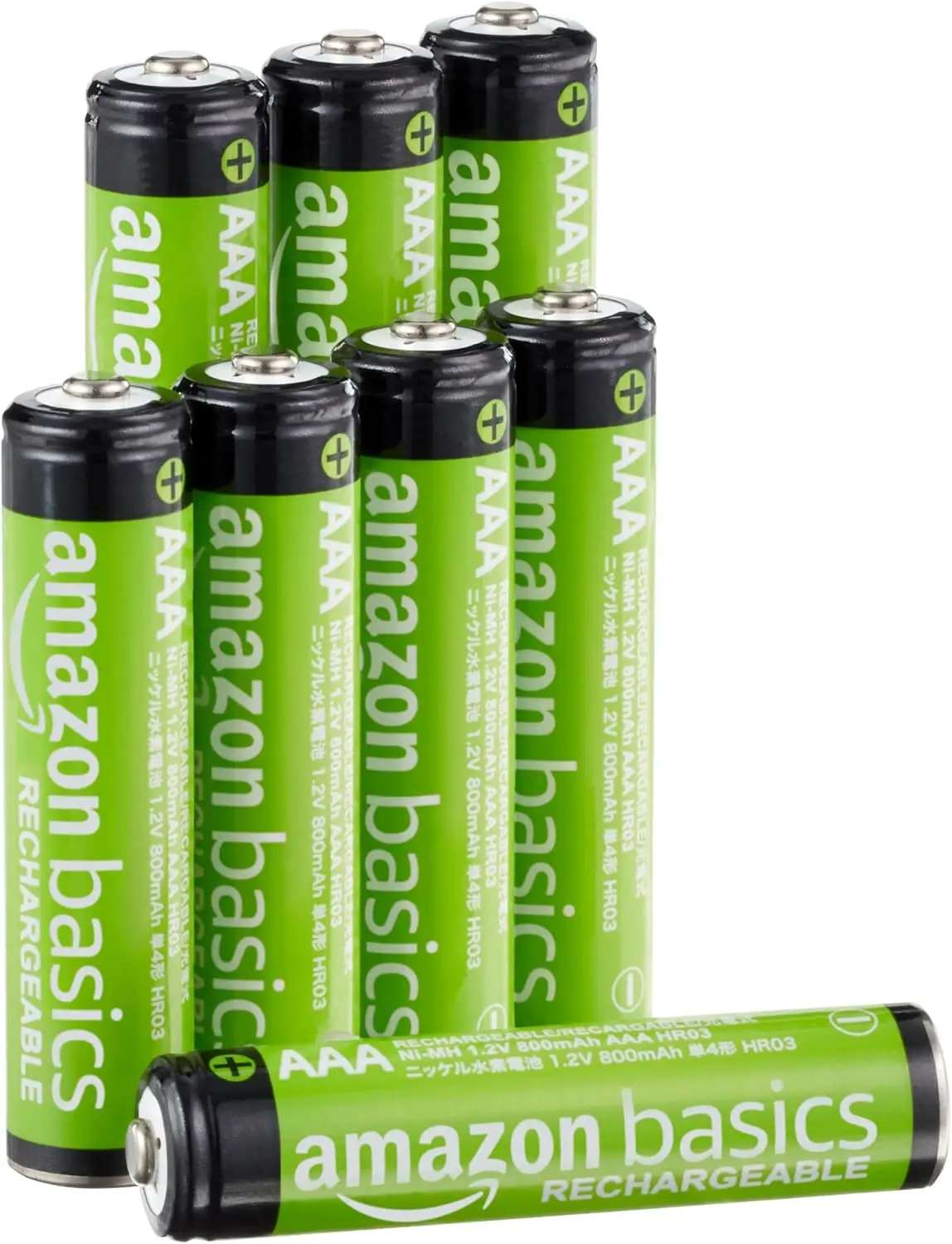 Amazon Basics AAA Laetavad Akud 800mAh (10tk)