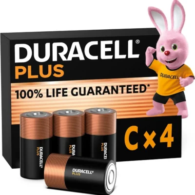 Duracell Plus C (LR14) leelispatareid (4 tk)