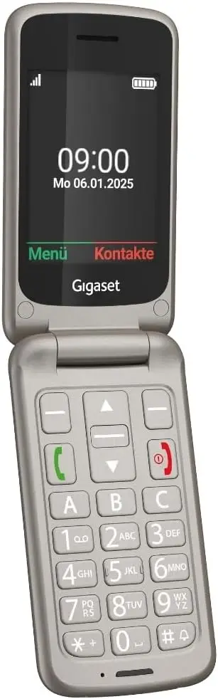 Gigaset GL595 klapiga mobiiltelefon - Titaanhall