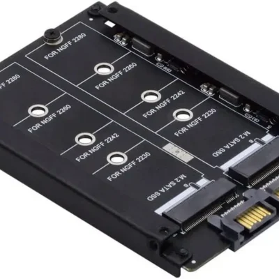 Cablecc M.2 NGFF B+M Key SSD -> 2,5″ SATA kettakorpus/adapter