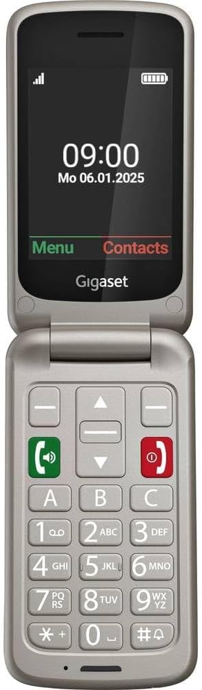 Gigaset GL595 klapiga mobiiltelefon - Titaanhall - Pilt 2