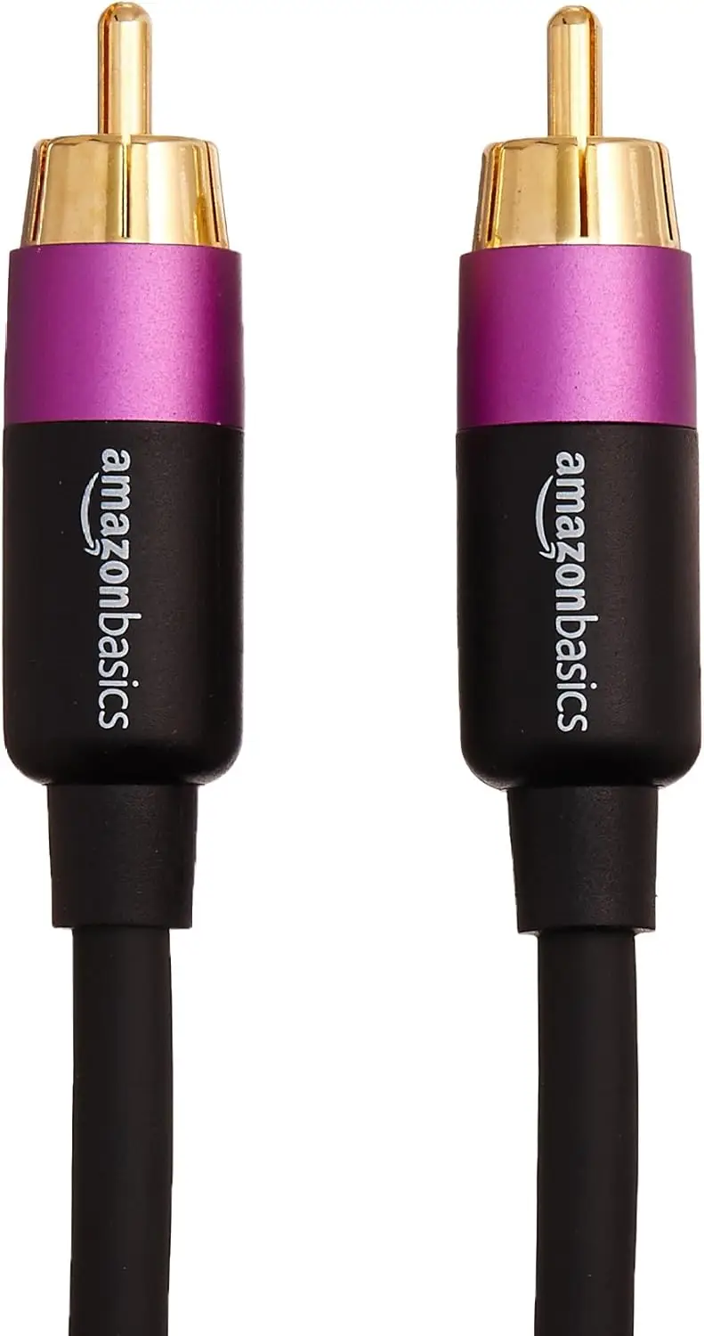 Amazon Basics RCA-audiokaabel (15m, must) - Pilt 3