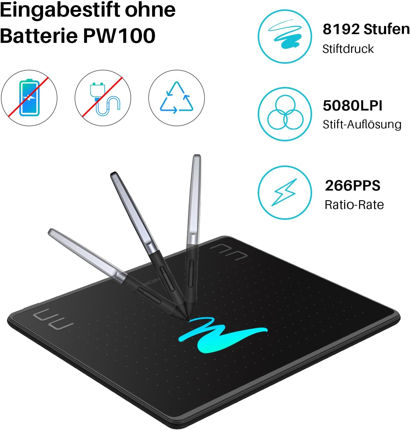 Huion HS64 digitaalne joonistustahvel - Pilt 4