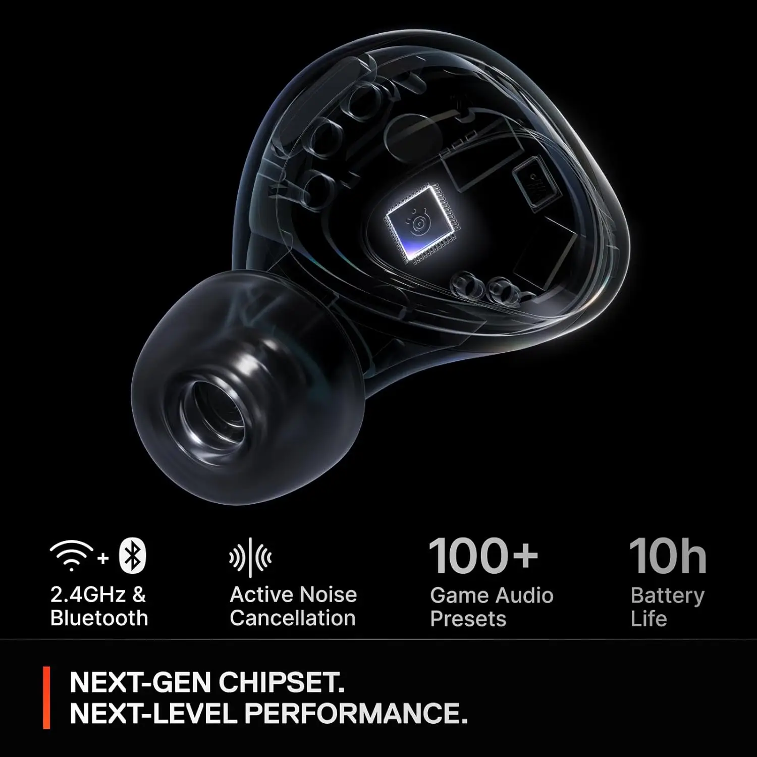 SteelSeries Arctis GameBuds - Must - Pilt 5