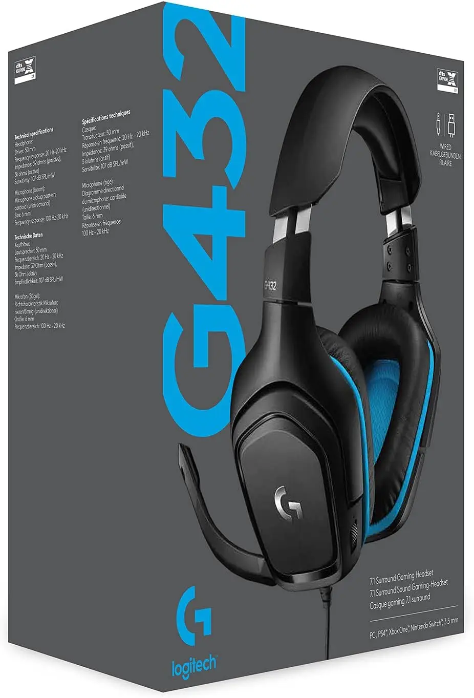 Logitch G432 Mänguriklapid - Pilt 2