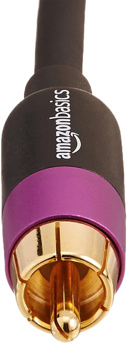 Amazon Basics RCA-audiokaabel (15m, must) - Pilt 2