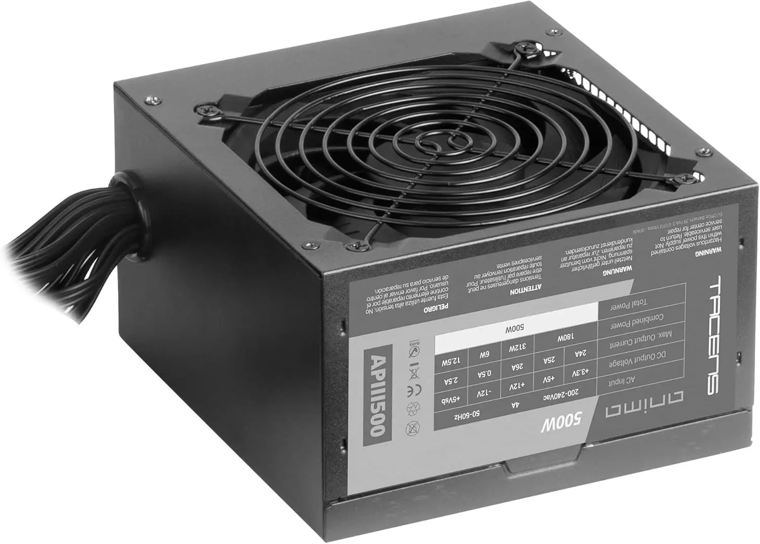Tacens Anima APIII500, toiteplokk PC ATX 500W - Pilt 4