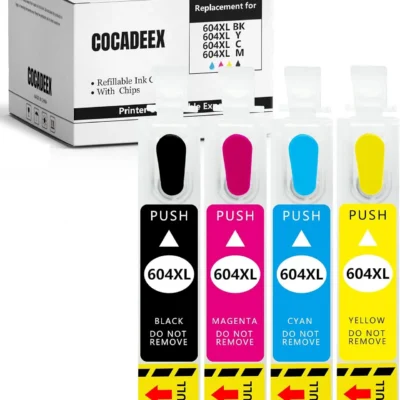 COCADEEX 604XL tühjad täidetavad tindikassetid (1 komplekt)