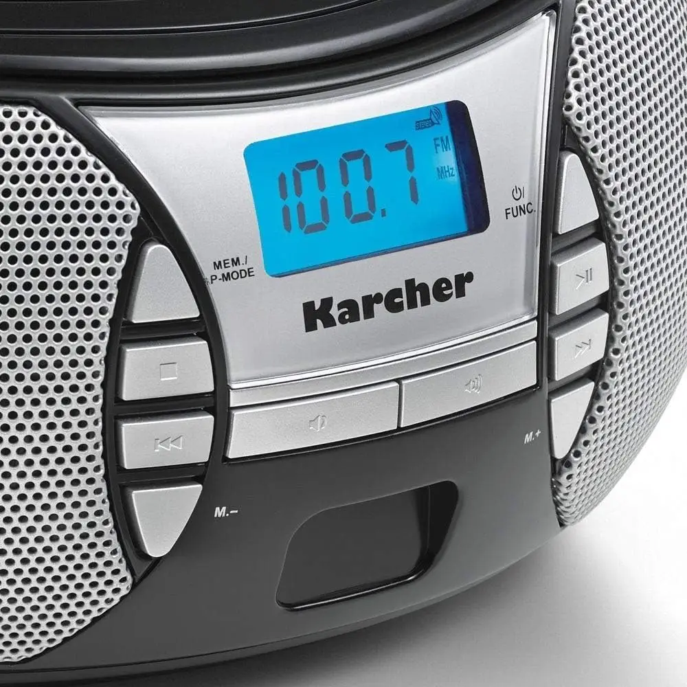 Karcher RR 5025-B kaasaskantav CD-raadio - Must - Pilt 3