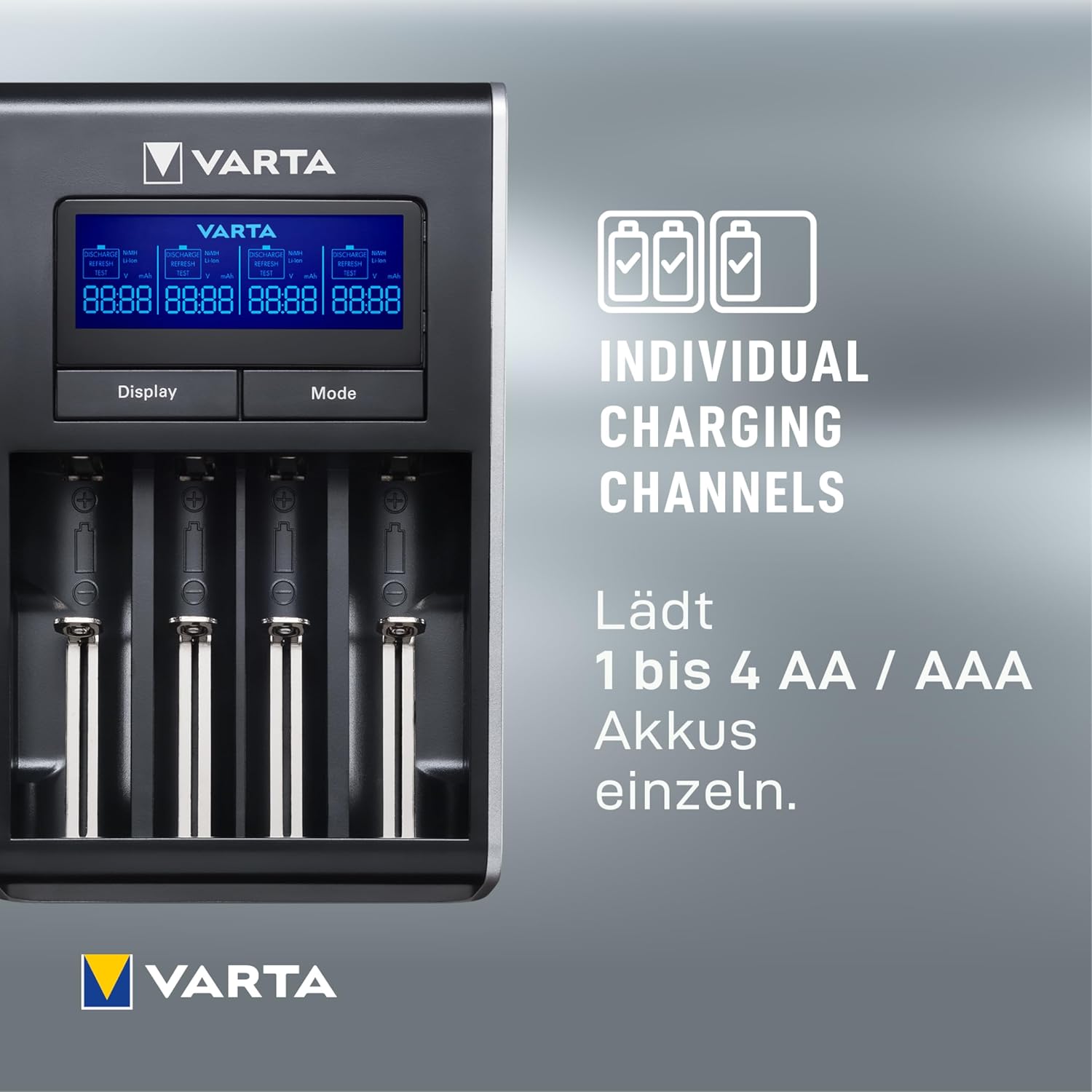Varta Multi Charger+ (8 laadimispesaga, AA/AAA/9V) - Pilt 2