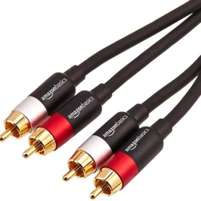 Amazon Basics 2x RCA-audiokaabel (PBH-20217, 2,4 m, must)