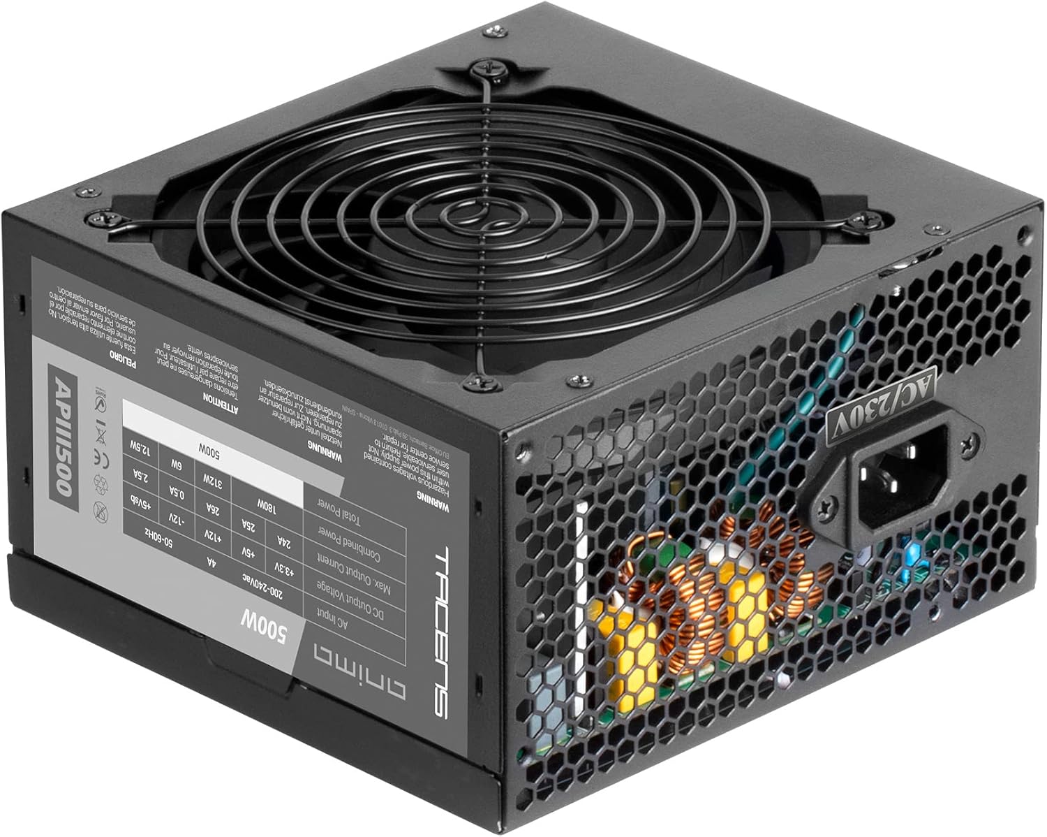 Tacens Anima APIII500, toiteplokk PC ATX 500W