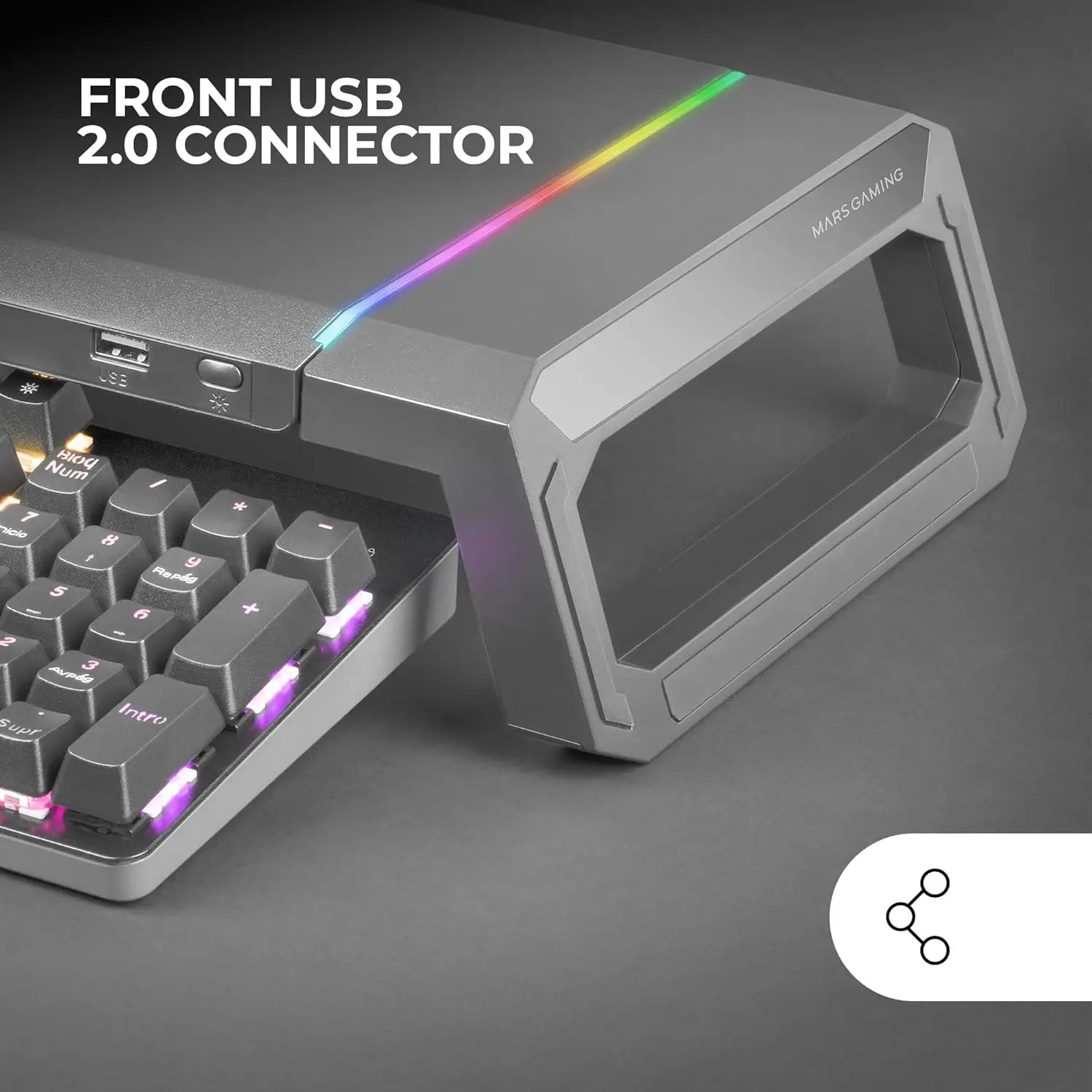 Mars Gaming MGS-ONE RGB mängulaud - Pilt 5