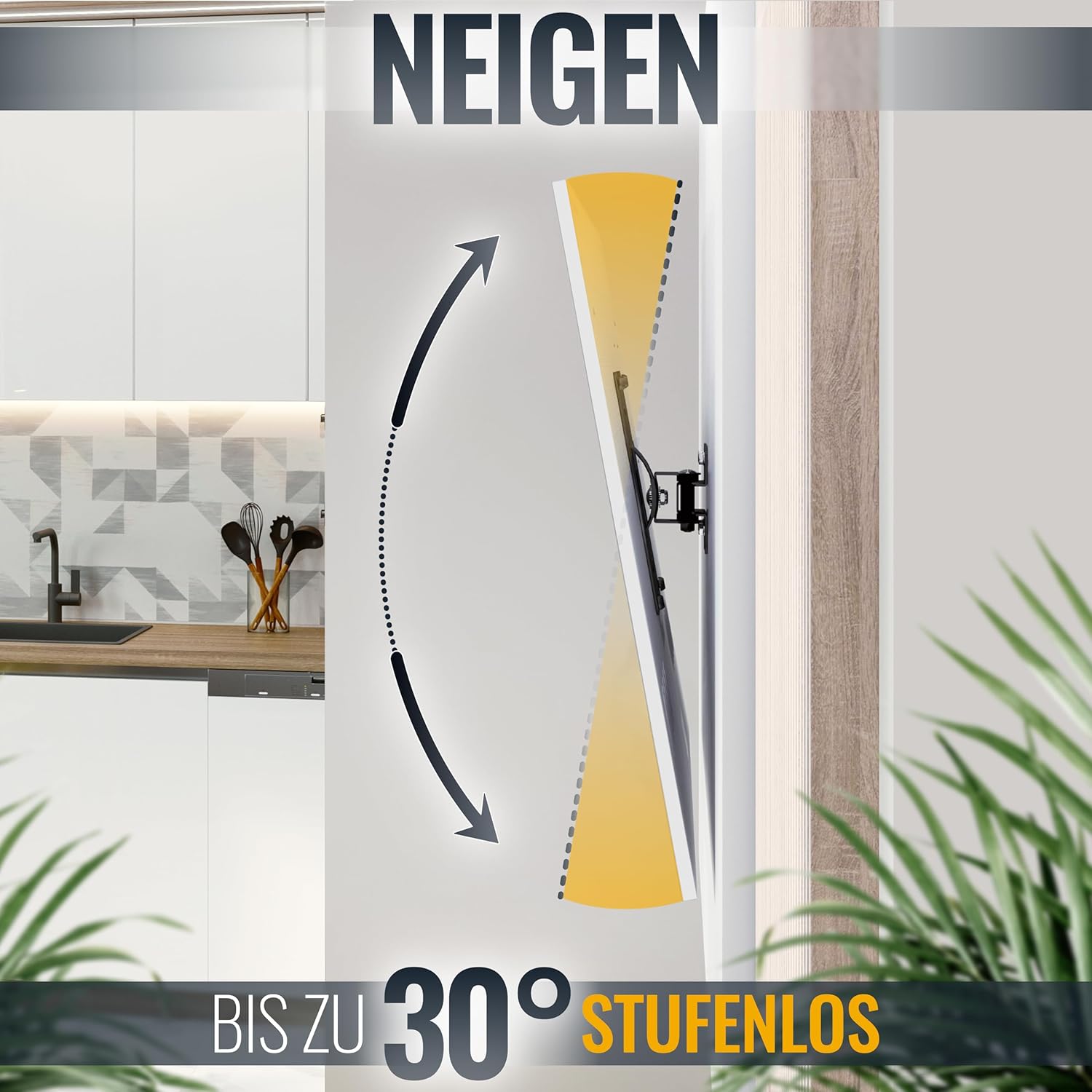Ricoo TV Seinakinnitus R12- Must - Pilt 5