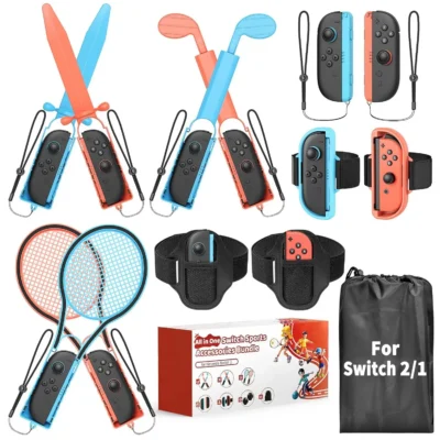 MENEEA 13-in-1 spordimängude tarvikute komplekt Nintendo Switch 2 jaoks