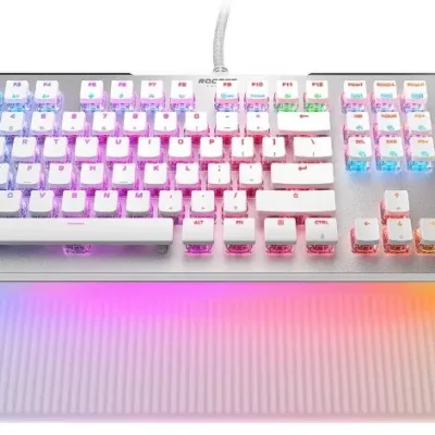 Roccat Vulcan II Max, Mehaaniline klaviatuur. Valge