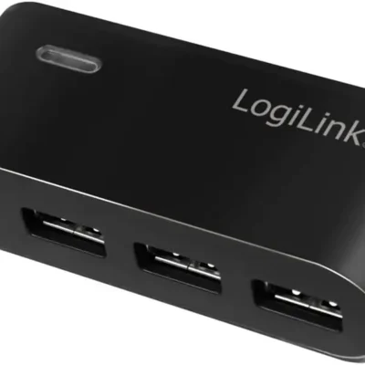 LogiLink 4-pordiga USB-A HUB- Must