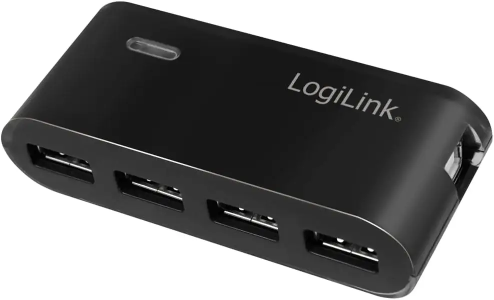LogiLink 4-pordiga USB-A HUB- Must