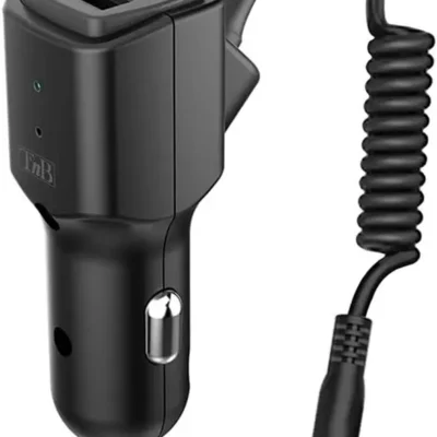 T’nB Bluetooth-vastuvõtjaga telefonilaadija autosse (2x USB-A)