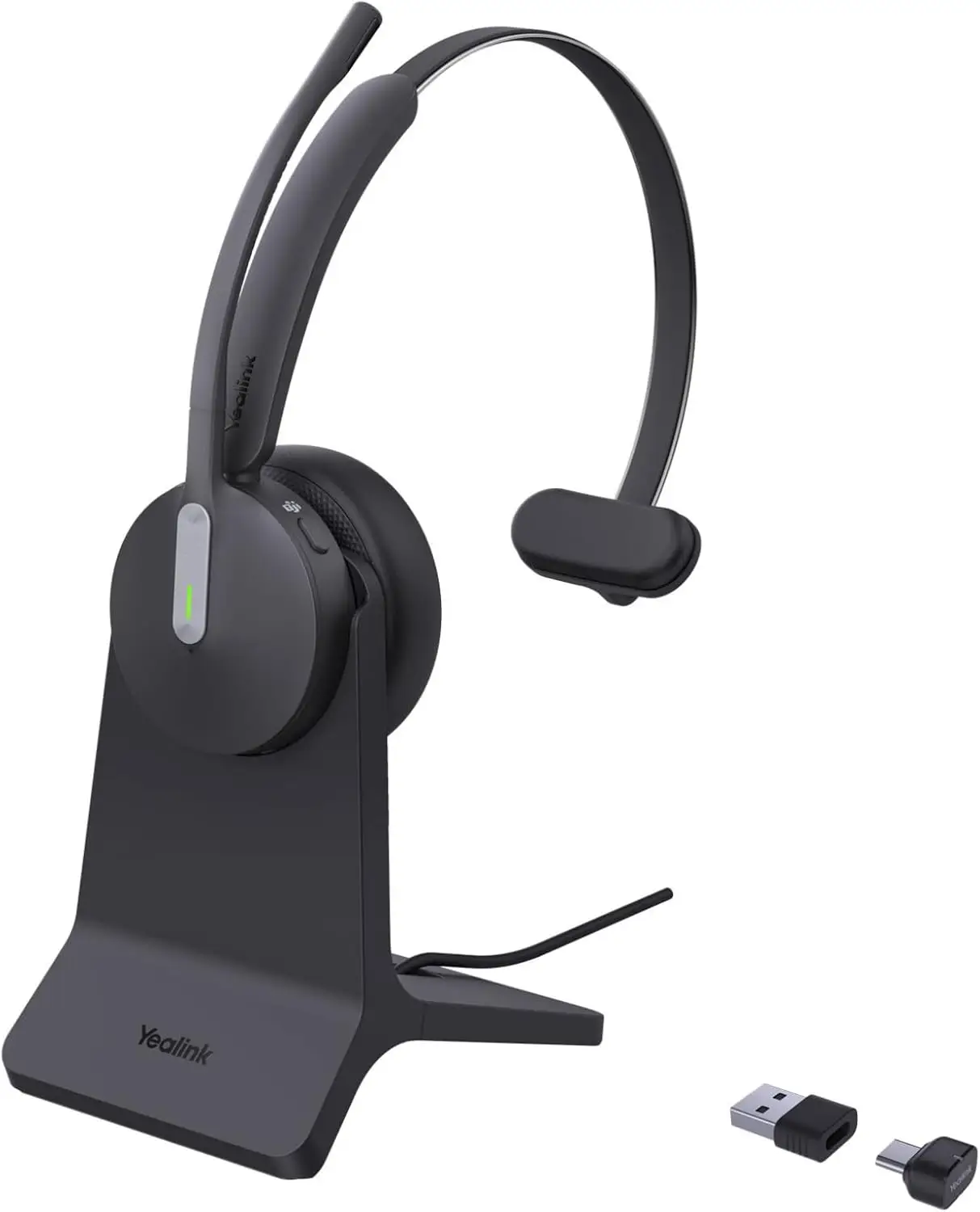 YeaLink BH70 Mono Juhtmevaba Kõrvaklapp UC, USB-C/A- must - Pilt 2