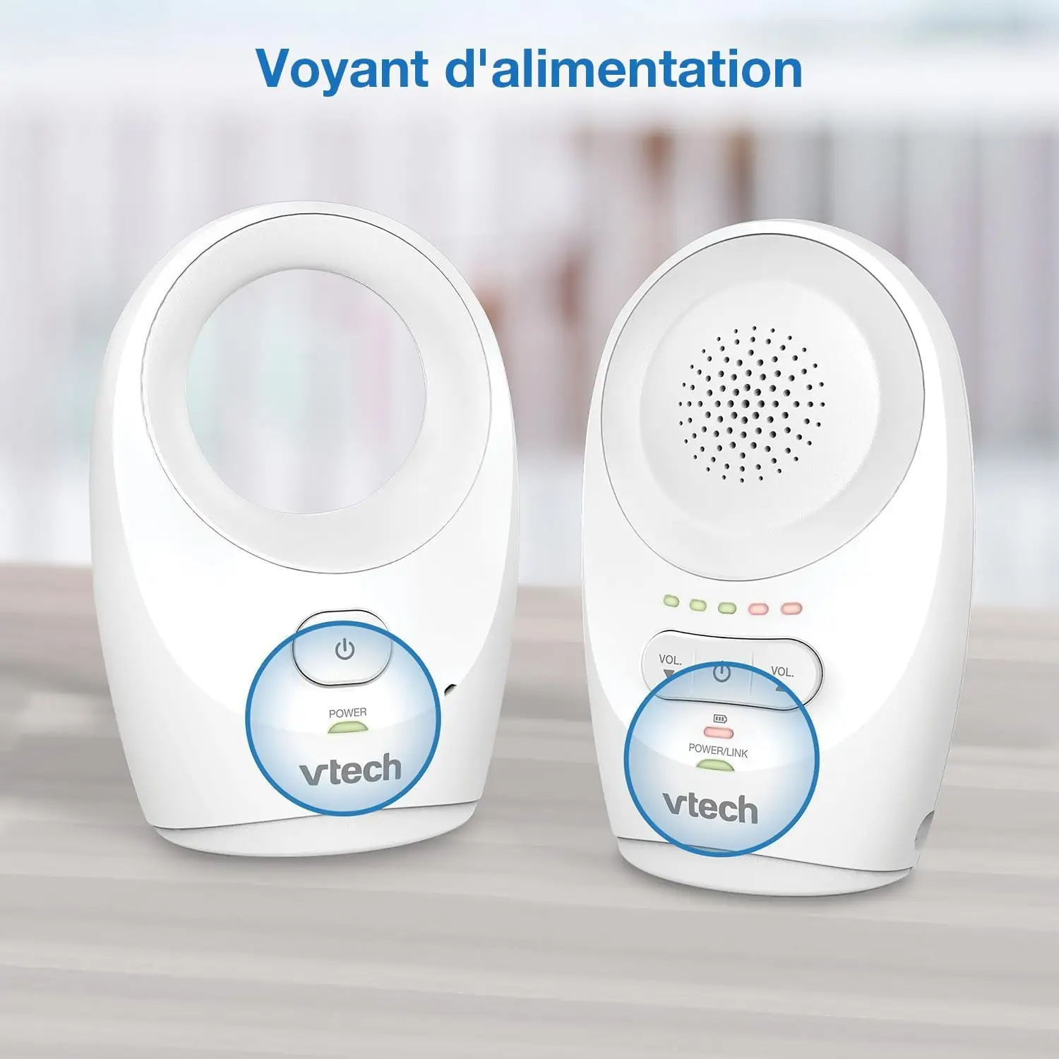 Vtech Kõlariga Beebimonitor BM1120- Valge - Pilt 4