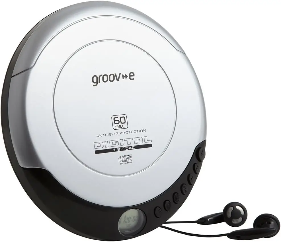 Groov-e Retro Kompaktne Kaasaskantav CD-Pleier- Valge - Pilt 2