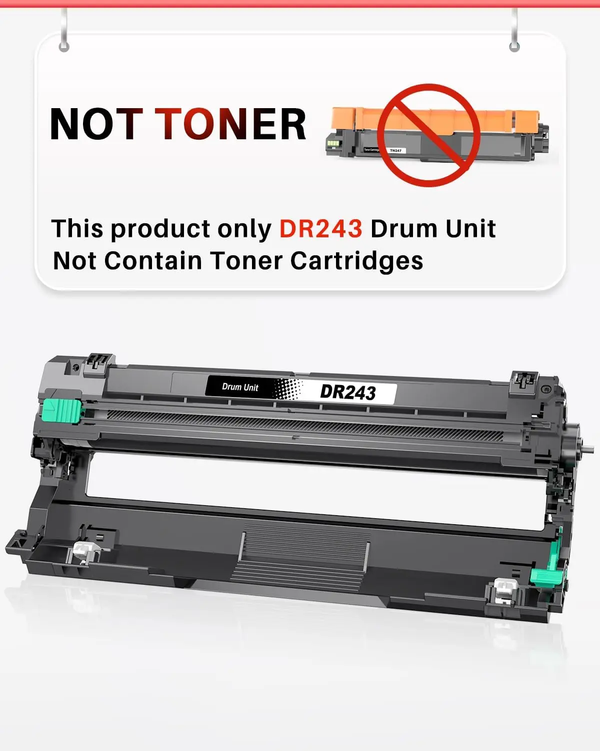 Halloya DR-243CL ühilduv trummelüksuste komplekt (4tk) Brother'i Printeritele - Pilt 4