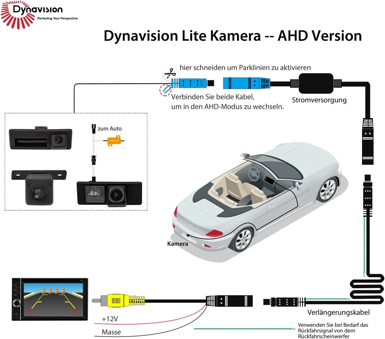 Dynavision CAMPL-V000-W Lite tagurduskaamera - Pilt 3