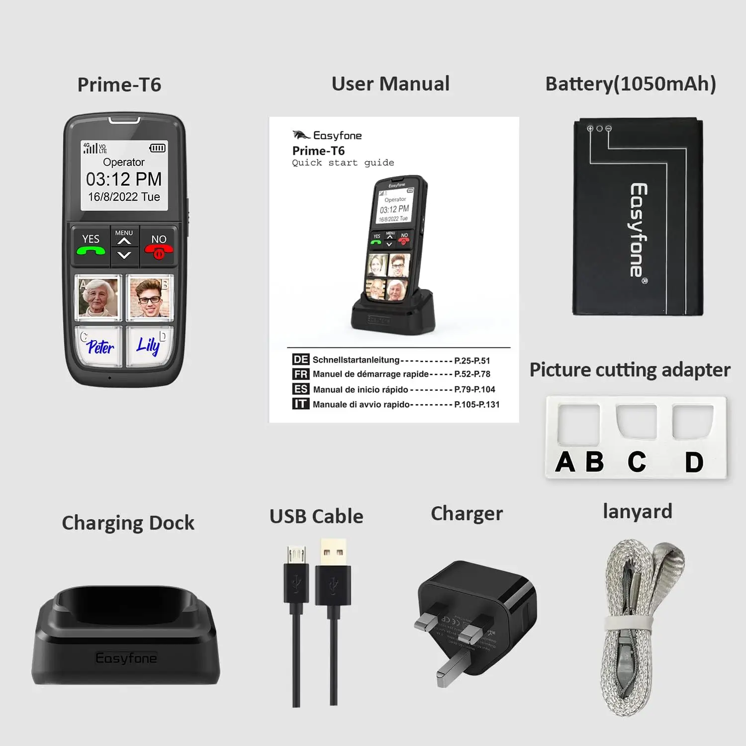 Easyfone Prime-T6 4G (Must) - Pilt 4