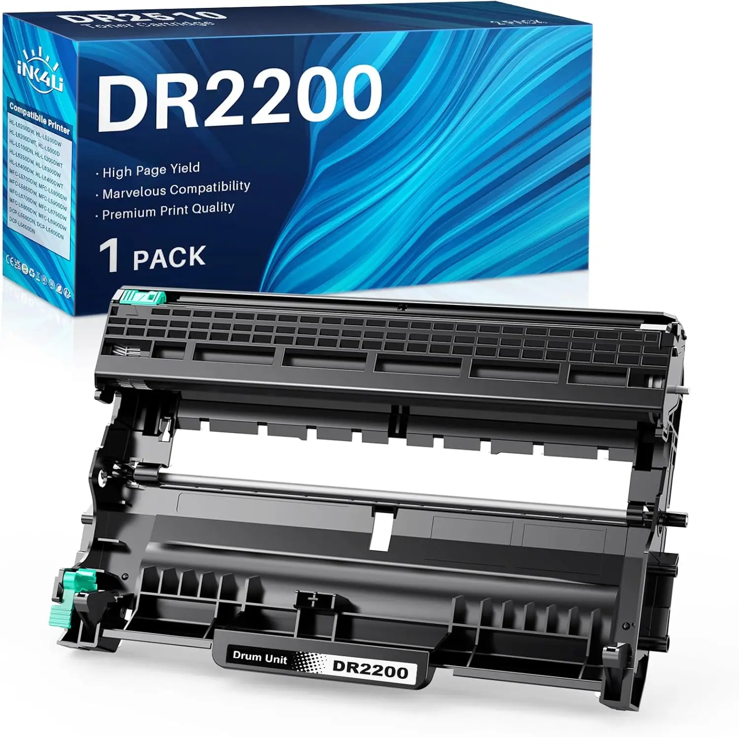 INK4U DR2200 ühilduv trummelüksus Brother'i printeritele (ilma toonerita)