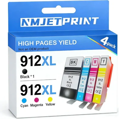 NMJETPRINT 912XL printeri tindikassetid (4tk) HP Printeritele