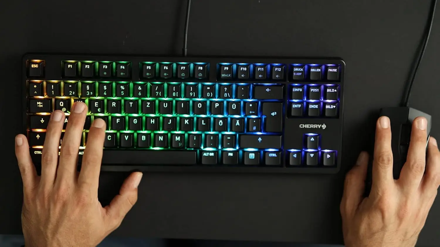 CHERRY G80-3000N RGB TKL mehaaniline mänguriklaviatuur (DE-QWERTY) - Pilt 5