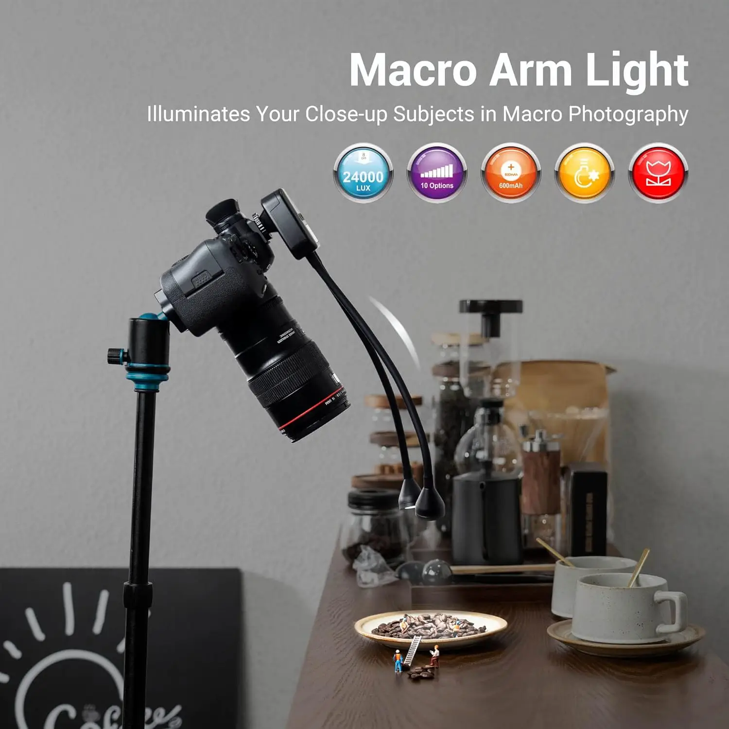 JJC dual LED makro-kaameravalgusti - Pilt 2