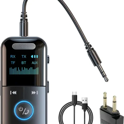 Carehabi Bluetooth 5.4 juhtmevaba transmitter/vastuvõtja- Must