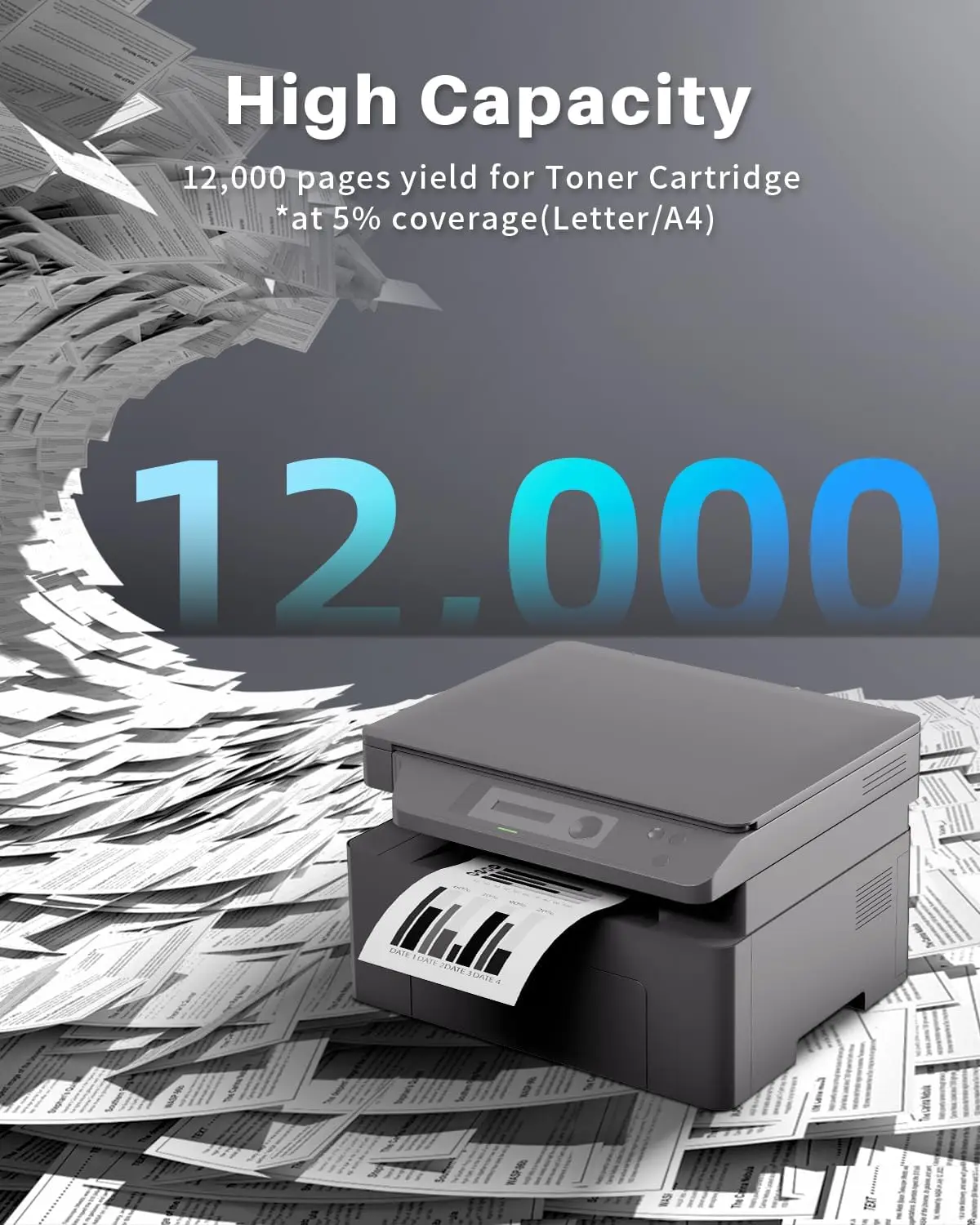 INK4U DR2200 ühilduv trummelüksus Brother'i printeritele (ilma toonerita) - Pilt 4