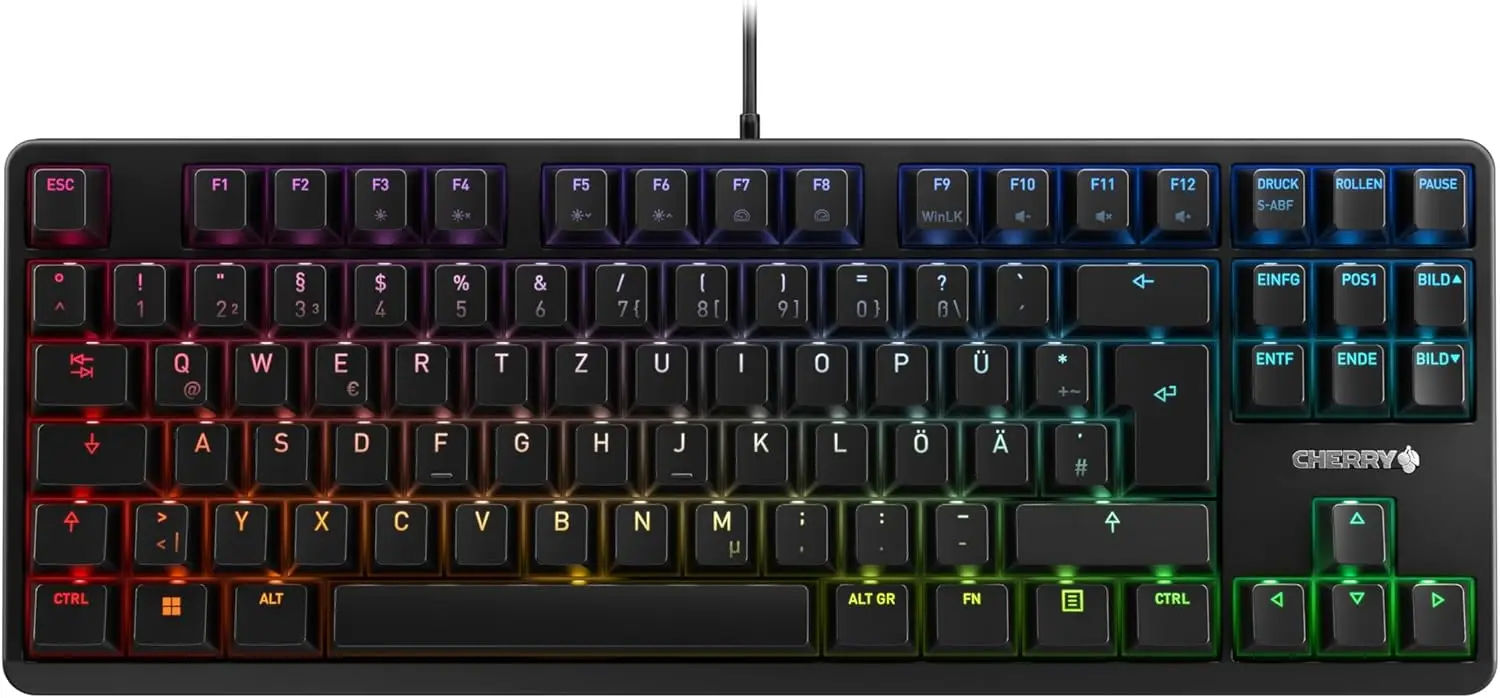 CHERRY G80-3000N RGB TKL mehaaniline mänguriklaviatuur (DE-QWERTY)