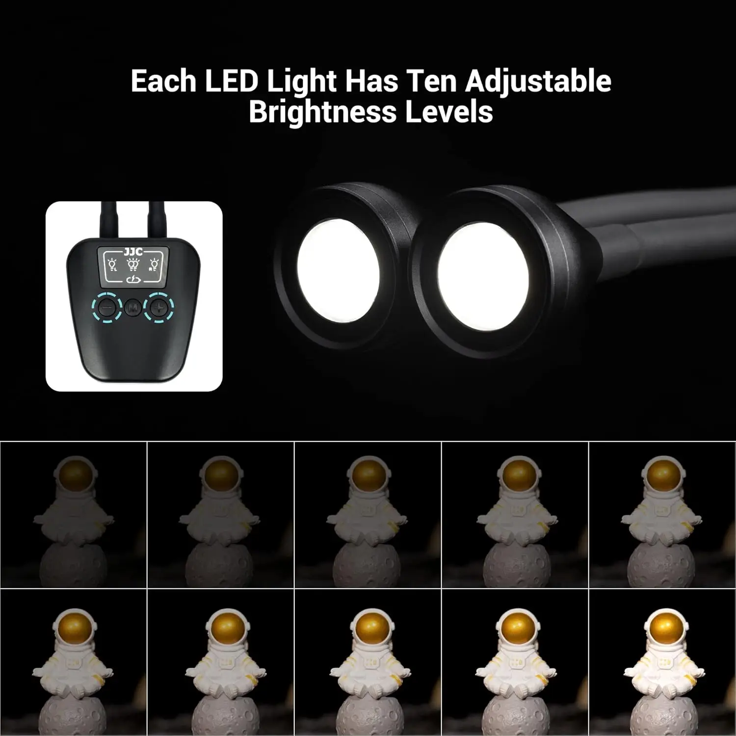 JJC dual LED makro-kaameravalgusti - Pilt 7