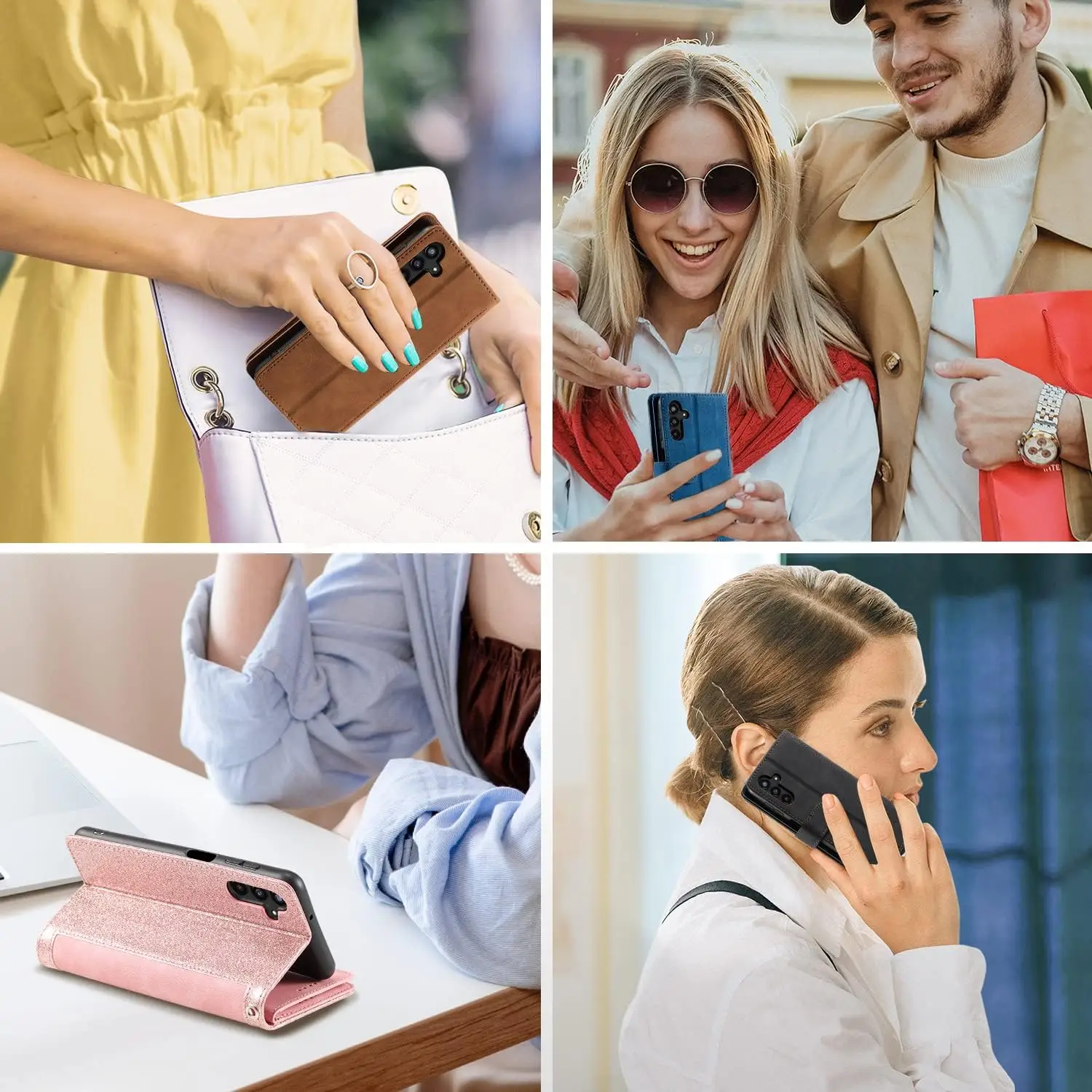 EYZUTAK rahakott-ümbris Samsung Galaxy A56 5G nutitelefonile - Pruun - Pilt 8