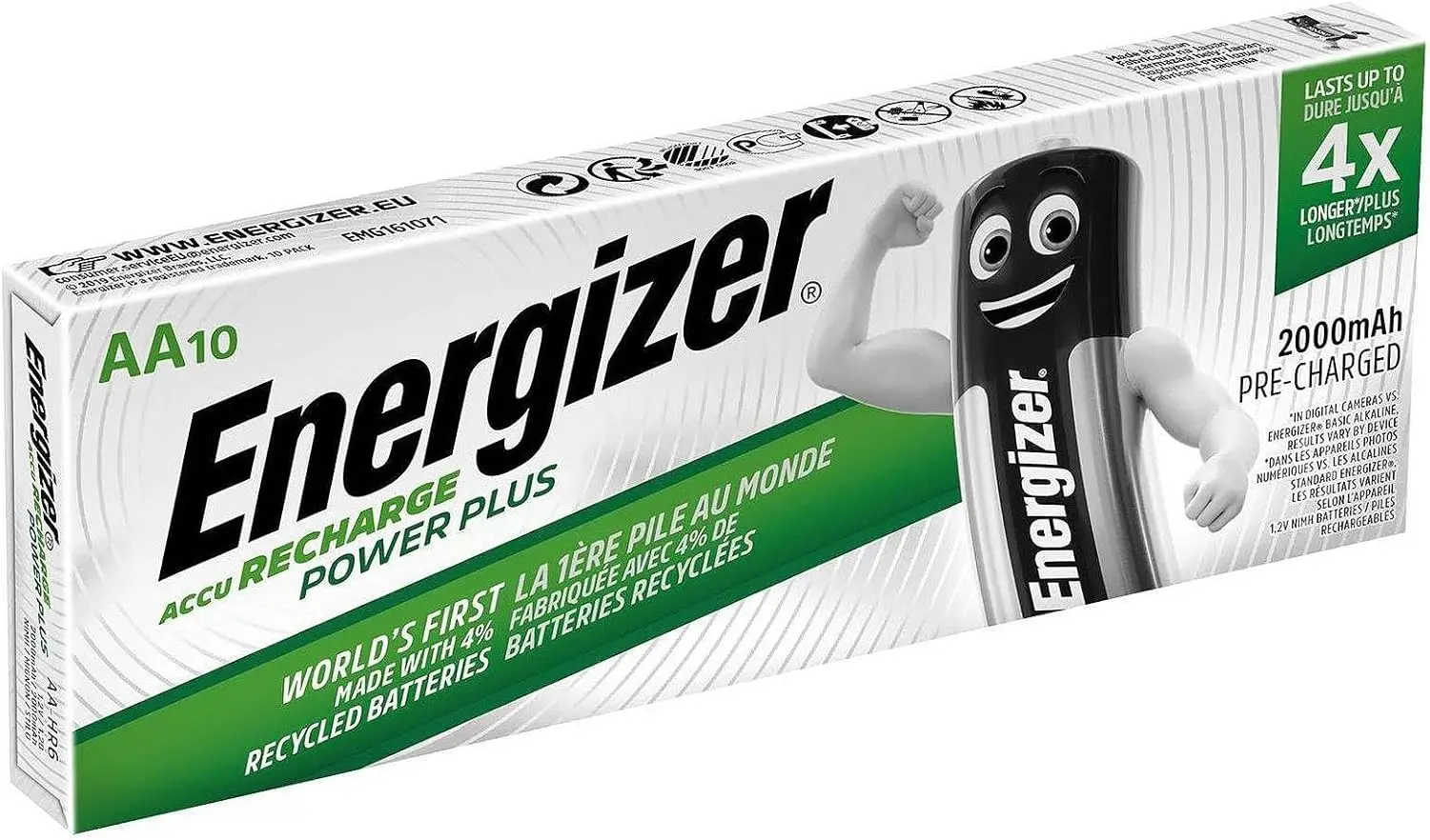 Energizer® Power Plus AA-akud (6 tk pakis)