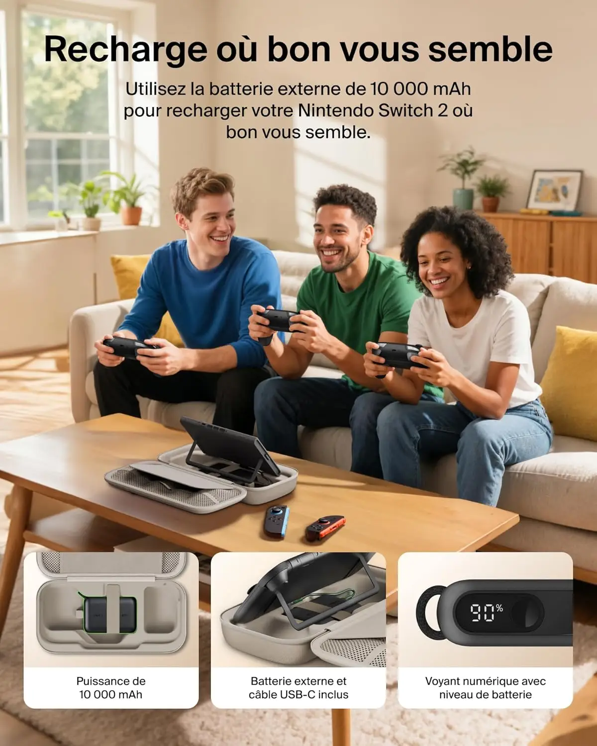 Kandekott koos akupangaga Nintendo Switchile. - Pilt 2