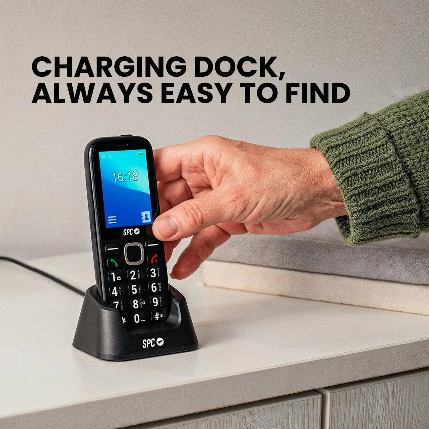 SPC Fortune 2 MAX Nuputelefon- Must - Pilt 4
