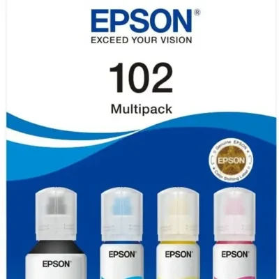 Epson EcoTank 102 originaaltindipudelite komplekt- Must, Tsüaan, Kollane, Magenta