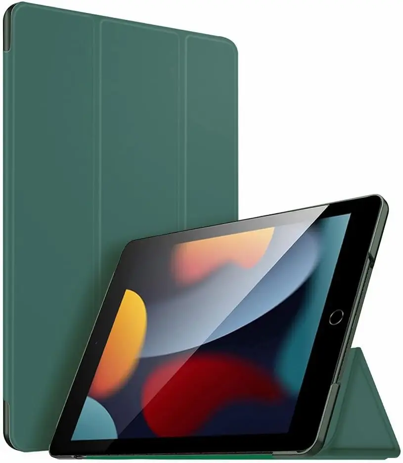 Digital Vanguard nutikas magnetiline kaitseümbris iPad 10,2" (9., 8. ja 7. Gen) - Roheline